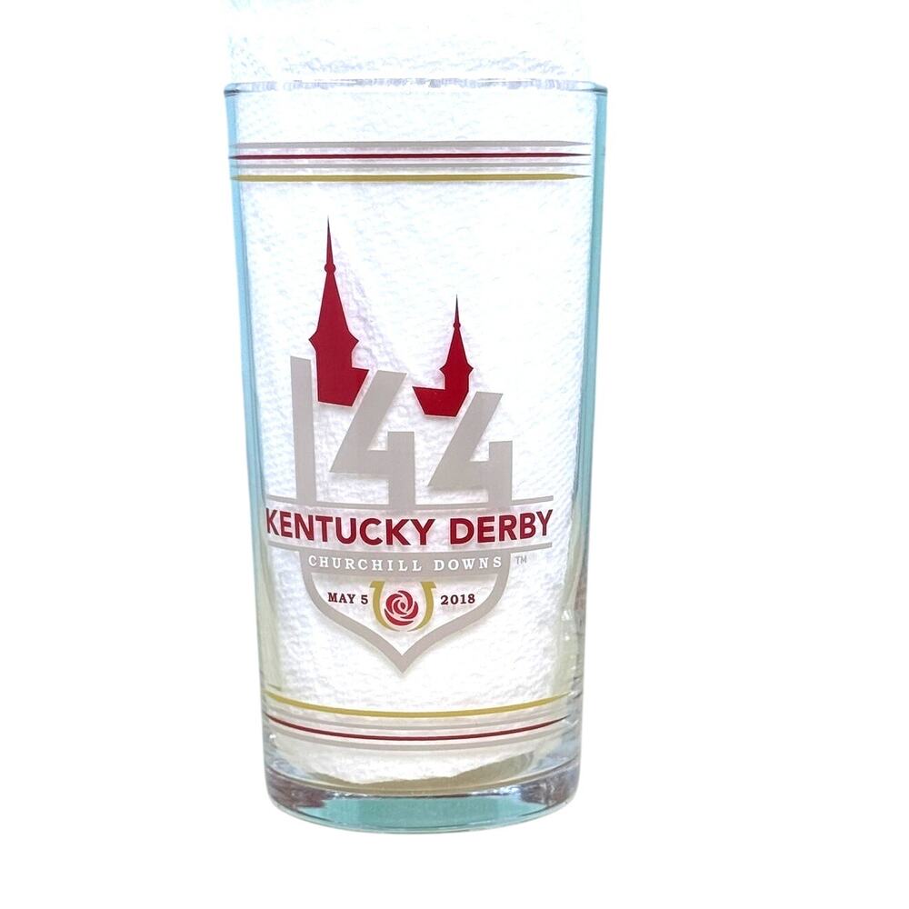 "Kentucky Derby" 144 Official 12 oz Mint Julep Glass, May‎ 5 2018 Horses Racing